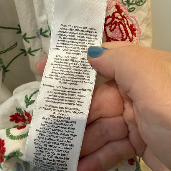 Damson Madder Embroidered Floral Dress - Picture 5 of 8